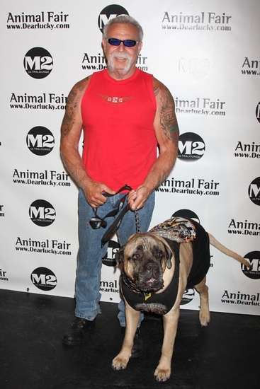 Paul Teutul Sr. (TLC's American Chopper) with his dog Gus Photo